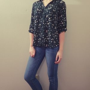 IZ BYER Dotted Blouse